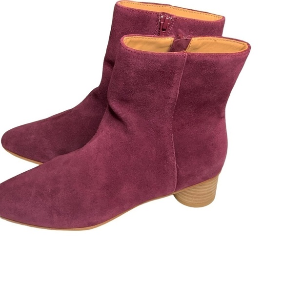 NWOB Soludos purple ankle booties with side zipper. Size 7 - Picture 5 of 8